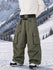 Pantalon de ski cargo ample et utilitaire pour homme – Modèle à ceinture de ville multipoches