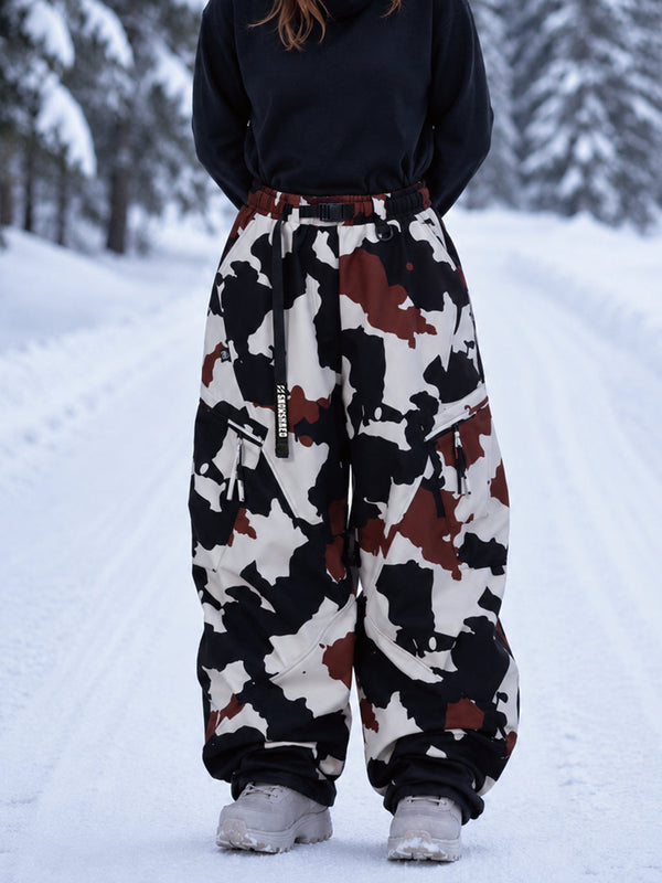 TerrainFlex Freestyle Oversized Cargo Snowboardhose für Damen – Crew Edition