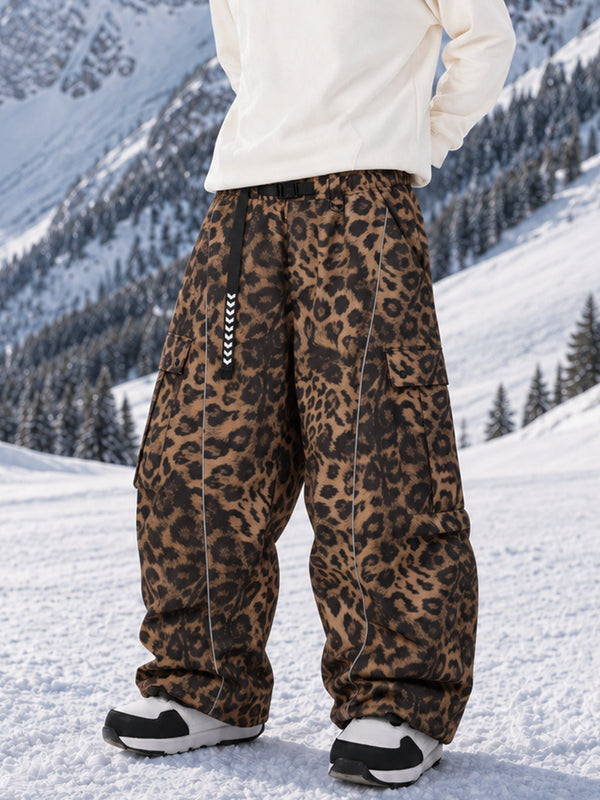 Wild Motion Herren-Snowboardhose mit reflektierenden Cargotaschen und extra weitem Schnitt