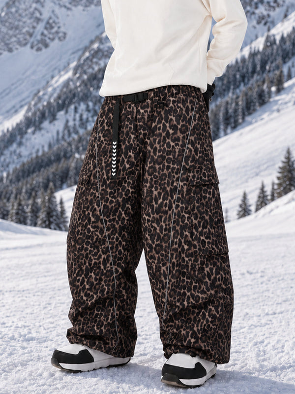 Wild Motion Herren-Snowboardhose mit reflektierenden Cargotaschen und extra weitem Schnitt