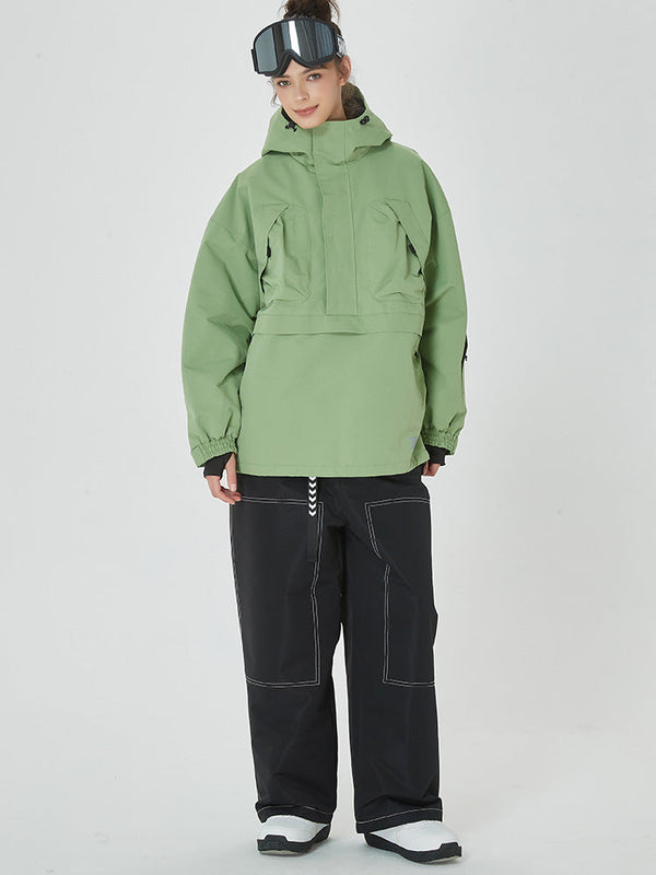 Damen Mountain Freerider Baggy Anorak Snowboardjacke & Hosen-Set