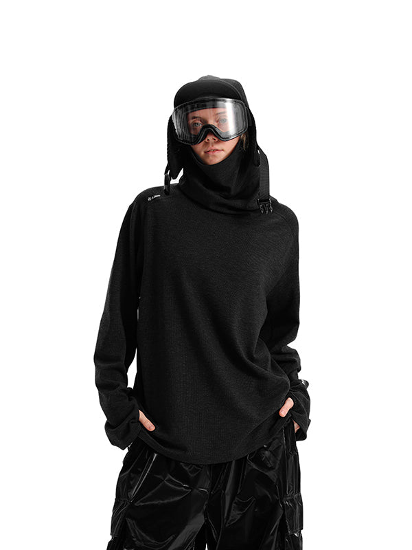 Herren Ld Ski Winter Warmer Schneepullover mit hohem Kragen