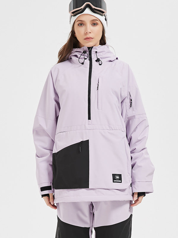 Wasserdichte Mountain Pro Anorak Snowboardjacke für Damen
