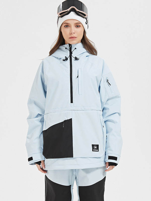 Wasserdichte Mountain Pro Anorak Snowboardjacke für Damen