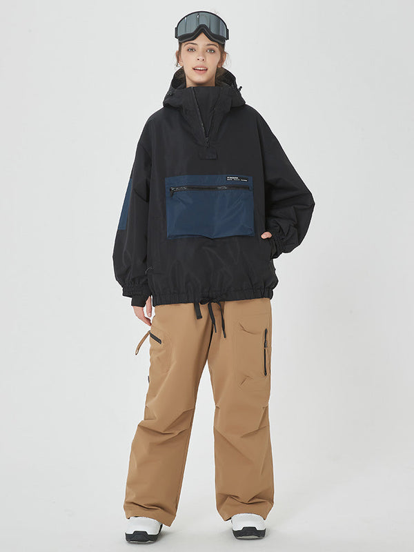 Damen-Winterbomber-Schneejacke mit Prime Cargo Baggy Snowboardhose