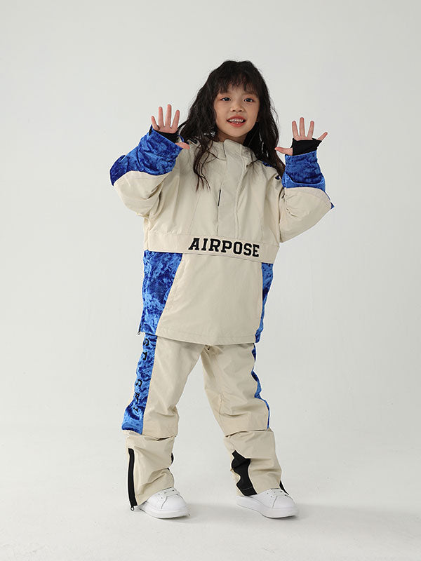 Air Pose Anorak-Schneejacke und -hose für Kinder mit Blumenmuster