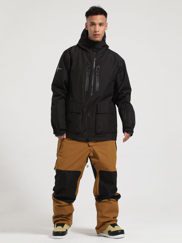 Gsou Snow Winter Ranger Cargo-Schneejacke & Latzhose für Herren (Set)