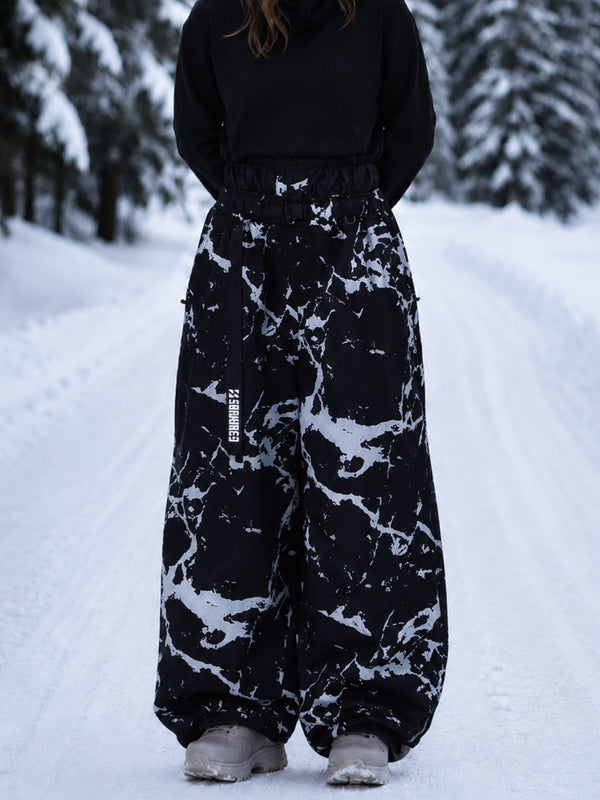 Hyper Beast Damen-Snowboardhose, strapazierfähig, vielseitig, Freestyle, Baggy-Design