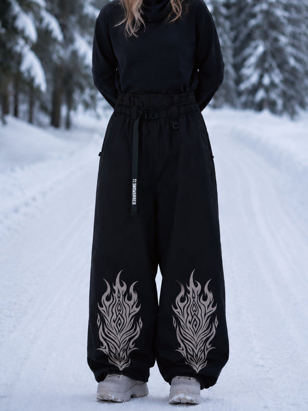 Hyper Beast Damen-Snowboardhose, strapazierfähig, vielseitig, Freestyle, Baggy-Design