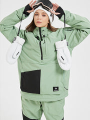 Wasserdichte Mountain Pro Anorak Snowboardjacke für Damen