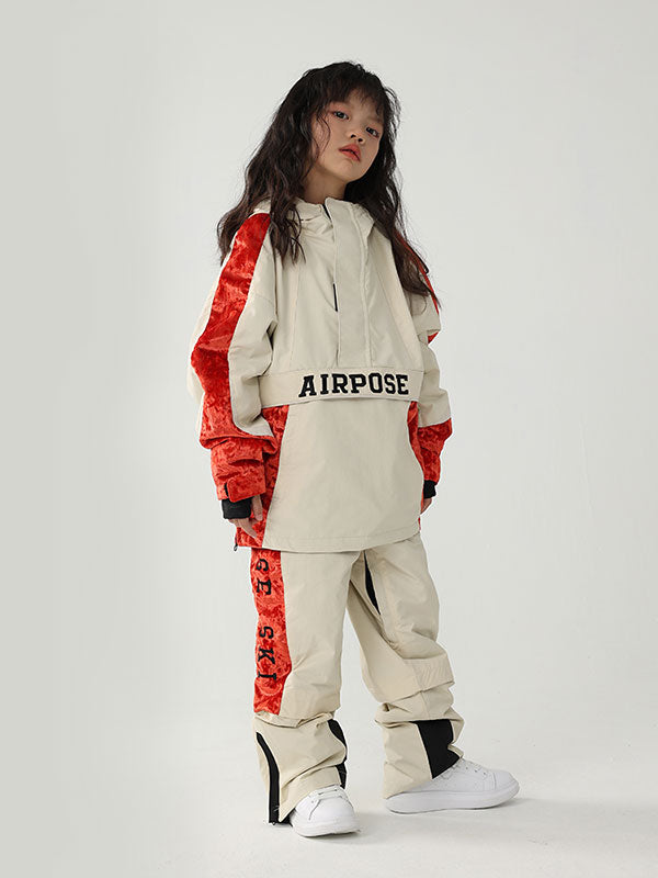 Air Pose Anorak-Schneejacke und -hose für Kinder mit Blumenmuster