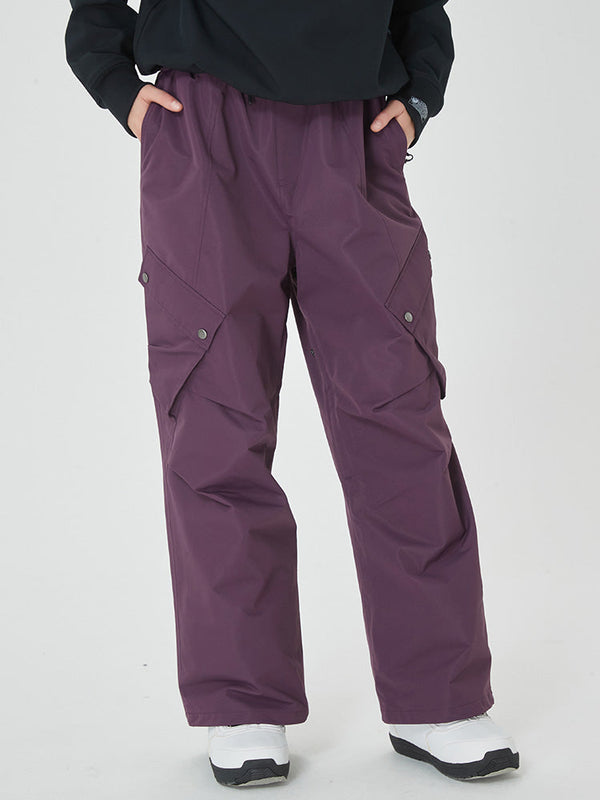 Mountain Chill Damen-Skihose im Baggy-Stil mit 2 praktischen Cargotaschen