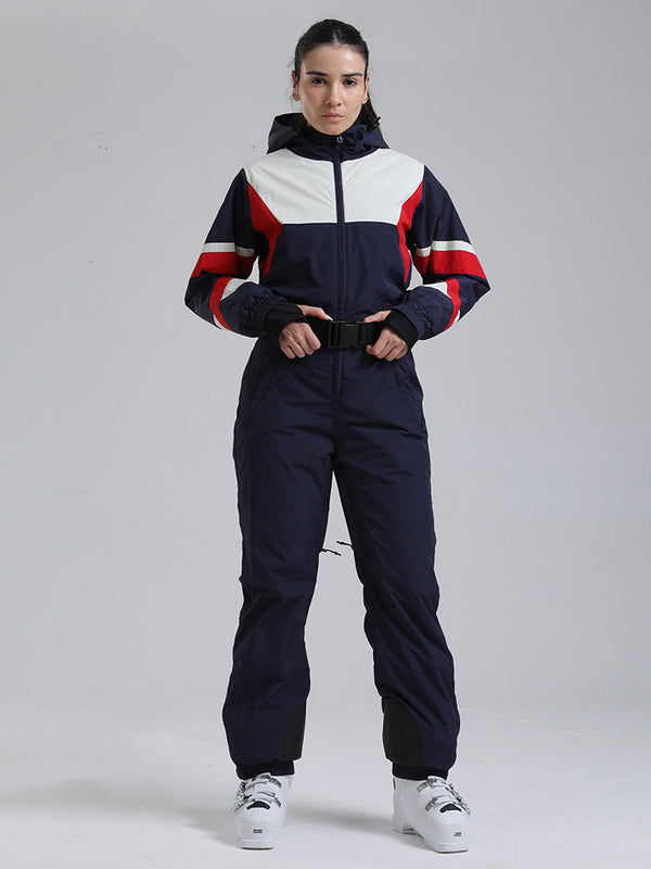 Gsou Snow ChillTrack Classic Retro Skianzug für Damen – Vintage-Skioutfits der 80er Jahre