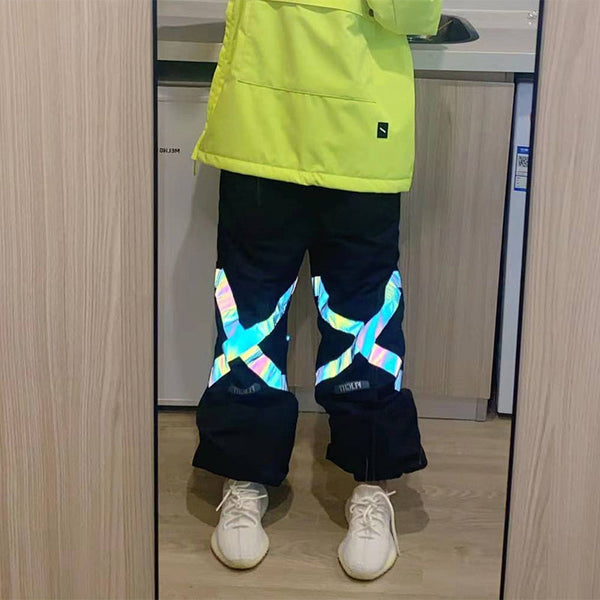 Women's Doorek Superb Unisex Neon Cross Over Winter Snow Pants-Sale