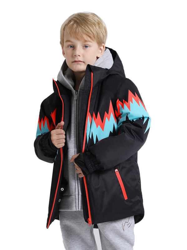 Wasserdichte Schneejacke mit Entendaunen für Mädchen und Jungen