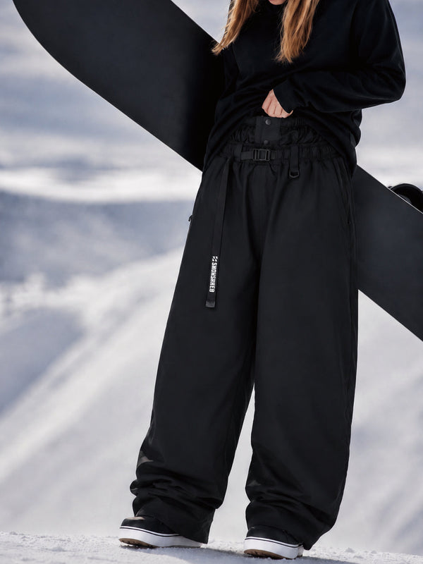 Hyper Beast Damen-Snowboardhose, strapazierfähig, vielseitig, Freestyle, Baggy-Design