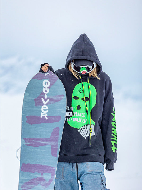 Snowall Unisex Gangster Swagger Snowscape Damen-Hoodie, wasserabweisend