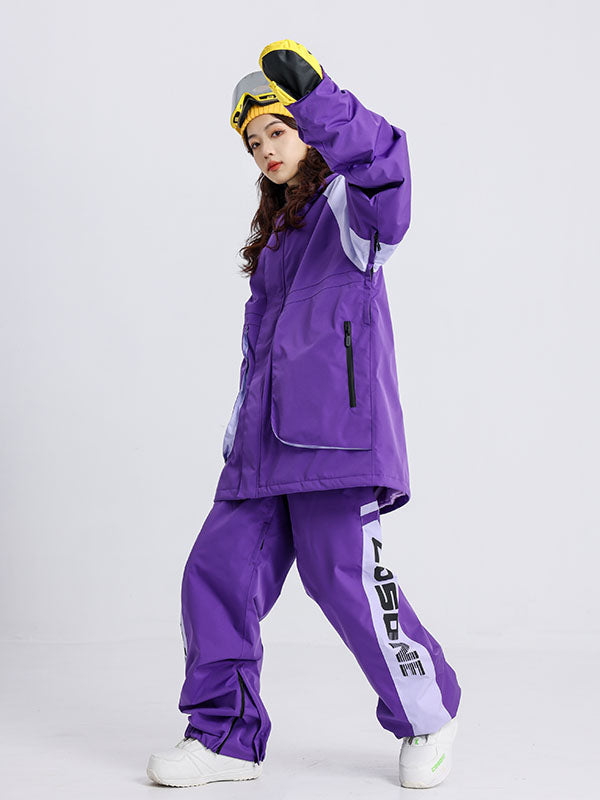 Cosone Adept V Winter-Schneejacke und -hose für Damen mit großen Taschen