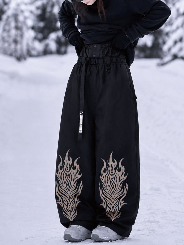 Hyper Beast Damen-Snowboardhose, strapazierfähig, vielseitig, Freestyle, Baggy-Design