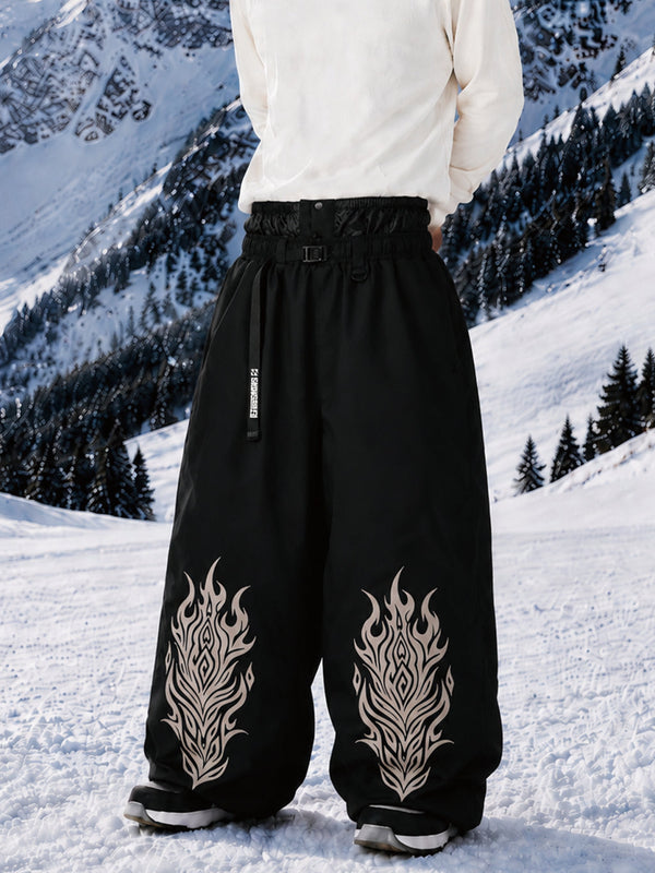 Hyper Beast Herren-Snowboardhose, strapazierfähig, vielseitig, Freestyle, Baggy-Design