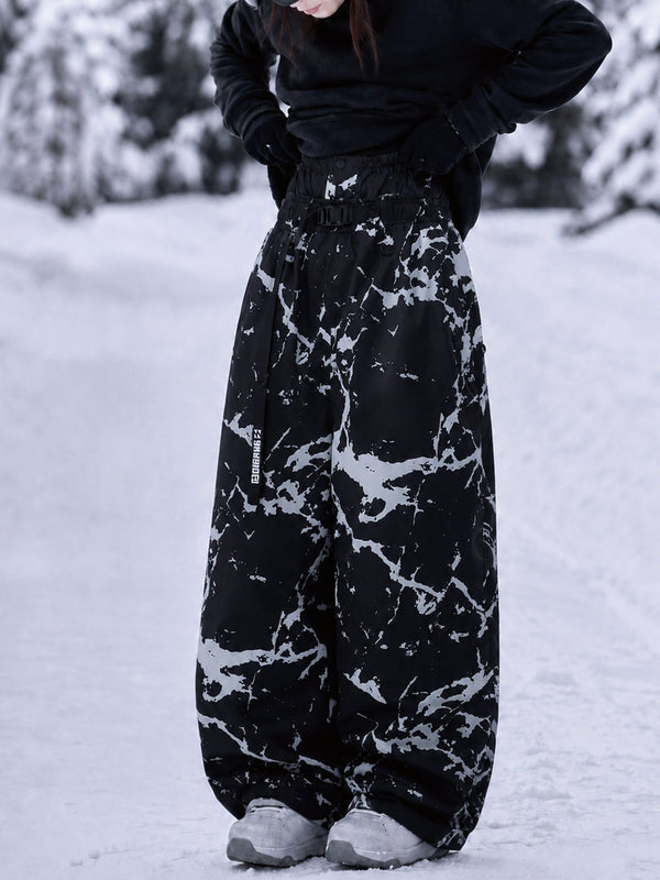 Hyper Beast Damen-Snowboardhose, strapazierfähig, vielseitig, Freestyle, Baggy-Design