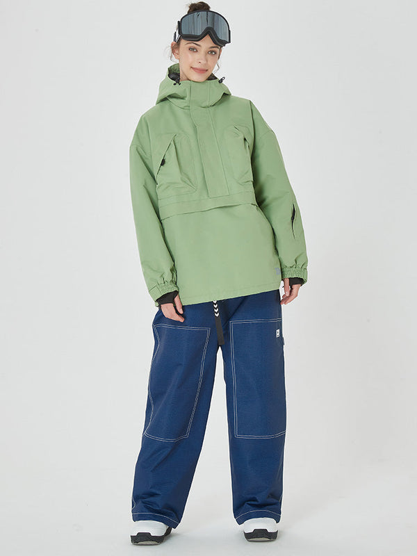 Damen Mountain Freerider Baggy Anorak Snowboardjacke & Hosen-Set