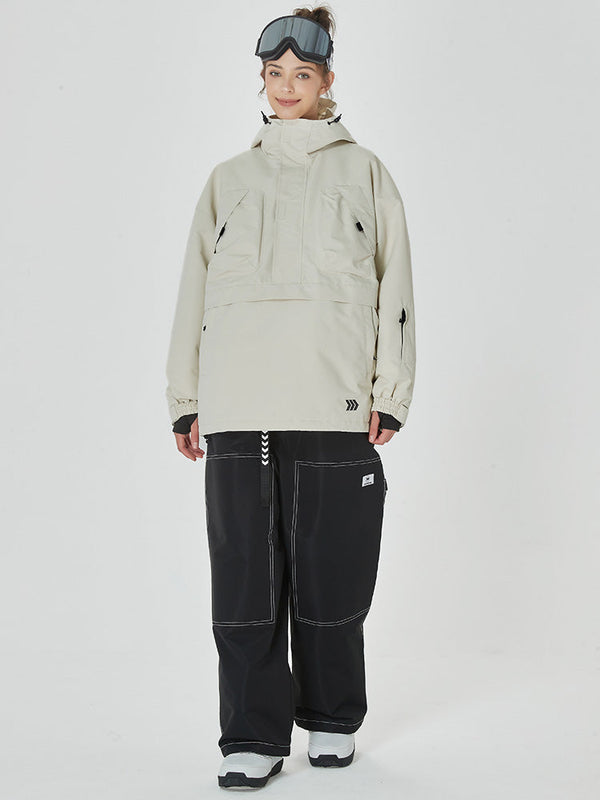 Damen Mountain Freerider Baggy Anorak Snowboardjacke & Hosen-Set