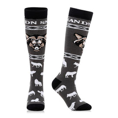 Nandn Tierfreundliche Unisex-Ski- und Snowboardsocken