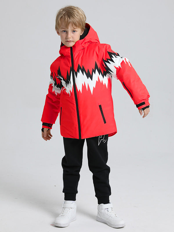 Wasserdichte Schneejacke mit Entendaunen für Mädchen und Jungen