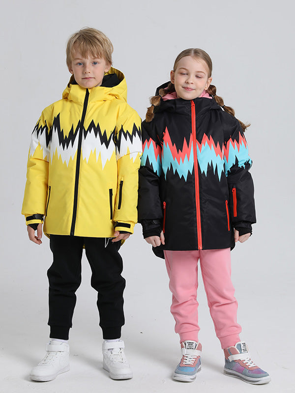 Wasserdichte Schneejacke mit Entendaunen für Mädchen und Jungen