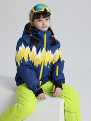 Wasserdichte Schneejacke mit Entendaunen für Mädchen und Jungen