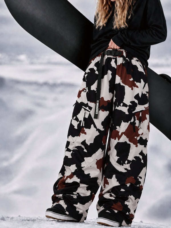 TerrainFlex Freestyle Oversized Cargo Snowboardhose für Damen – Crew Edition