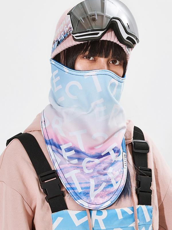 Vektor Unisex Bunte Winter-Fleece-Gesichtsmaske