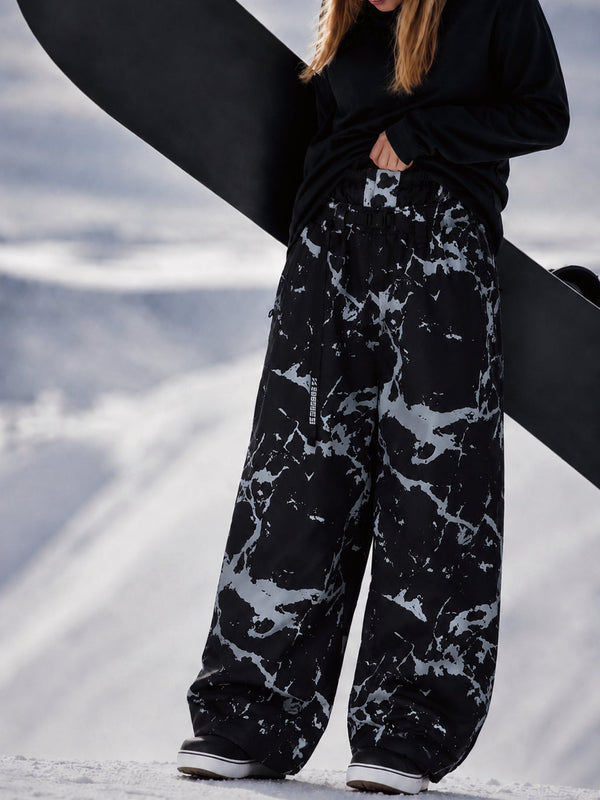 Hyper Beast Damen-Snowboardhose, strapazierfähig, vielseitig, Freestyle, Baggy-Design
