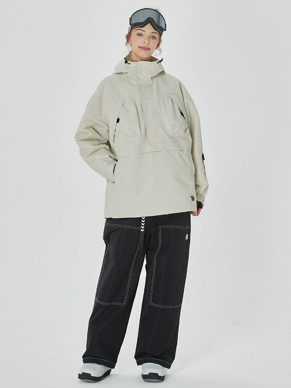 Damen Mountain Freerider Baggy Anorak Snowboardjacke & Hosen-Set