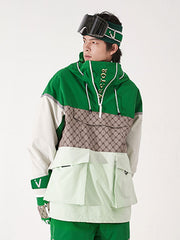 Vector Unisex reflektierende, farbenfrohe Winteranorak-Snowboardjacke für Herren