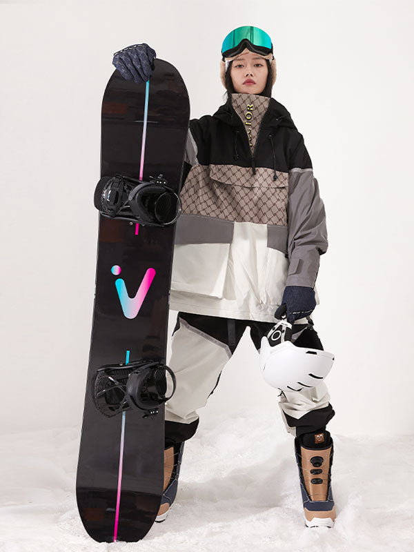 Vector Unisex reflektierende, farbenfrohe Winteranorak-Snowboardjacke für Herren