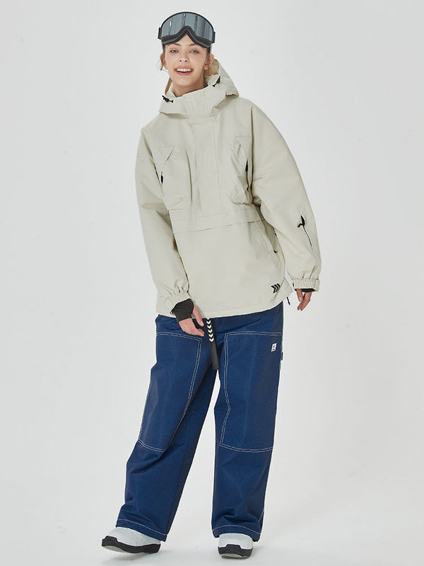 Damen Mountain Freerider Baggy Anorak Snowboardjacke & Hosen-Set