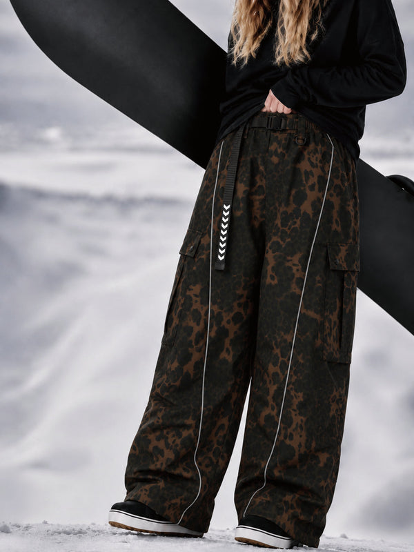Wild Motion Damen-Snowboardhose mit reflektierenden Cargotaschen und extra weitem Schnitt
