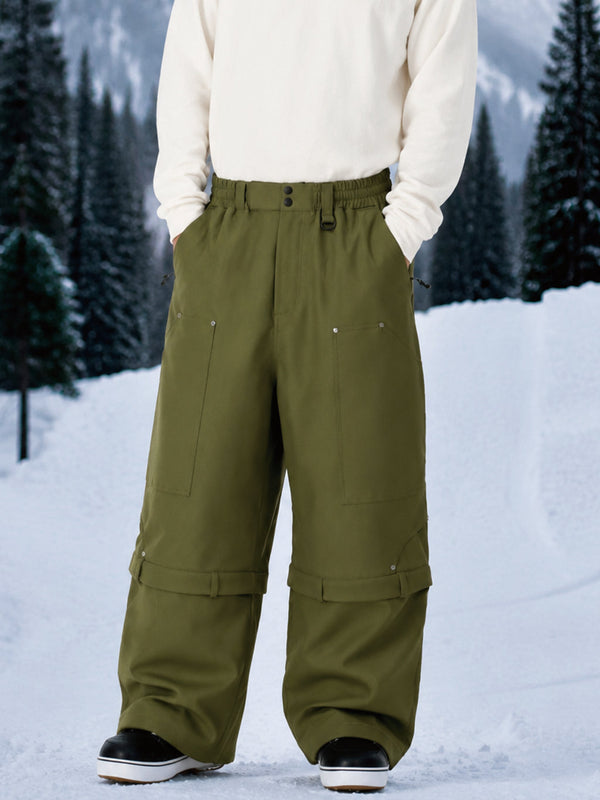 UrbanCraft Cargo-Snowboardhose für Herren mit doppelter Knieverstärkung und nietenverstärkten Einsätzen