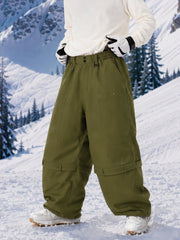 UrbanCraft Cargo-Snowboardhose für Herren mit doppelter Knieverstärkung und nietenverstärkten Einsätzen