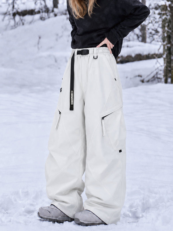 TerrainFlex Freestyle Oversized Cargo Snowboardhose für Damen – Crew Edition