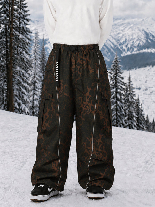 Wild Motion Herren-Snowboardhose mit reflektierenden Cargotaschen und extra weitem Schnitt