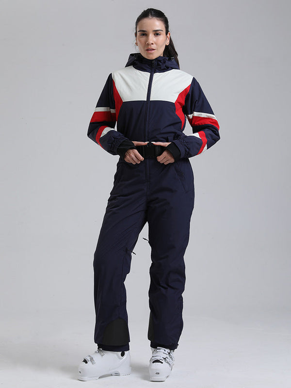 Gsou Snow ChillTrack Classic Retro Skianzug für Damen – Vintage-Skioutfits der 80er Jahre