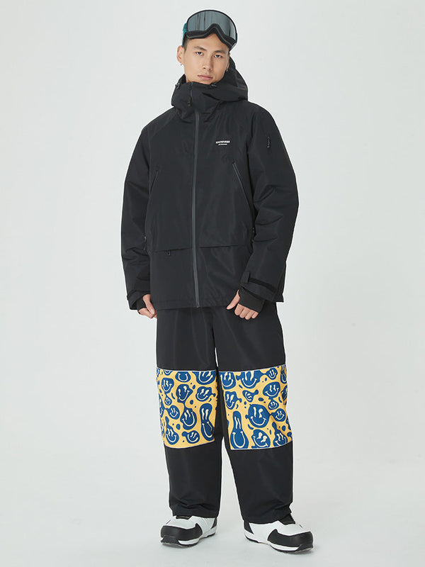 Mountain Breaker Freestyle-Skijacke für Herren & Skihose mit Grafikpanel