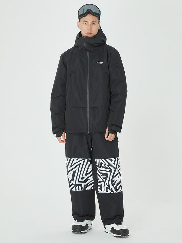 Mountain Breaker Freestyle-Skijacke für Herren & Skihose mit Grafikpanel