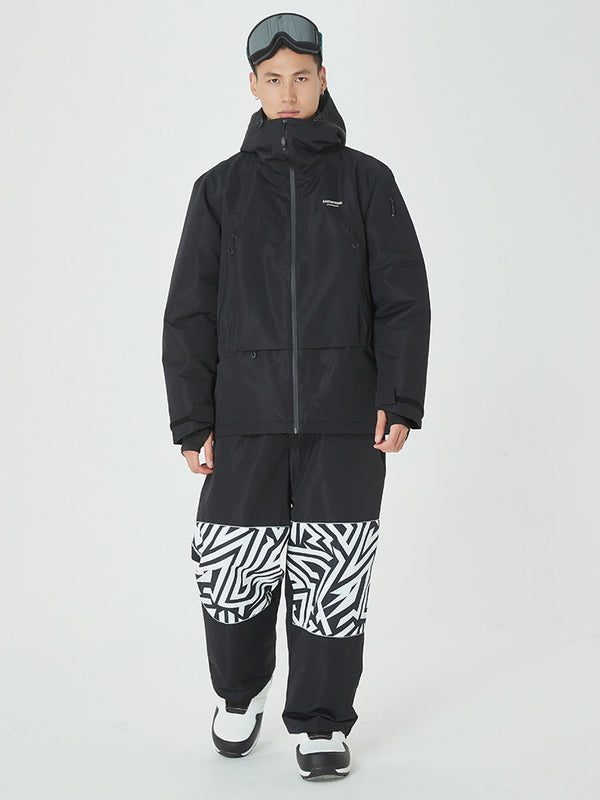 Mountain Breaker Freestyle-Skijacke für Herren & Skihose mit Grafikpanel