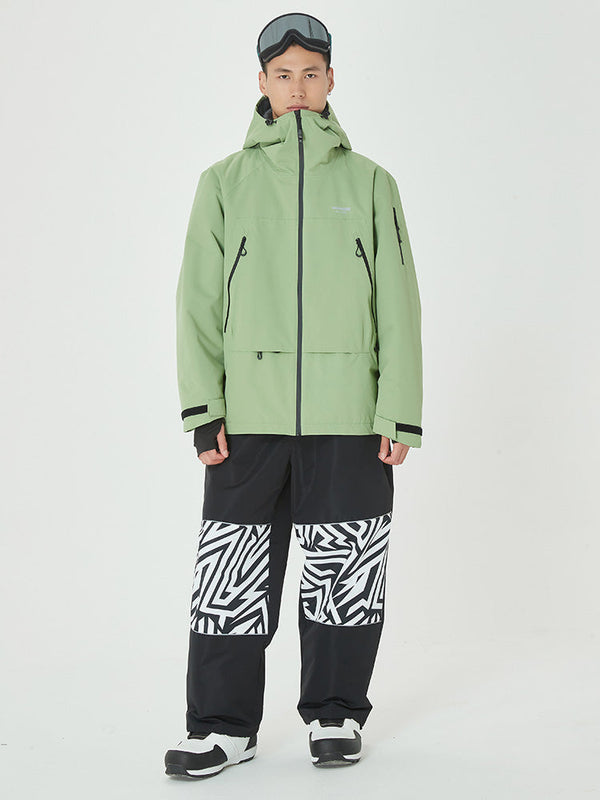 Mountain Breaker Freestyle-Skijacke für Herren & Skihose mit Grafikpanel