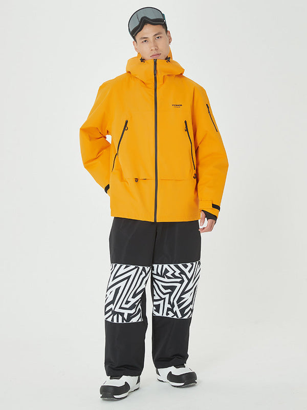 Mountain Breaker Freestyle-Skijacke für Herren & Skihose mit Grafikpanel