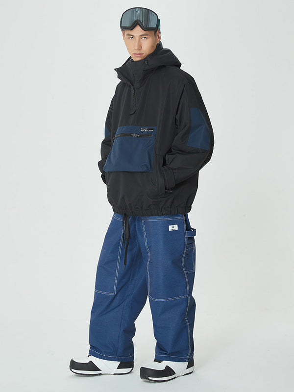 Herren Mountain Freerider Freestyle Skianzug, Baggy-Schneejacke und -hose